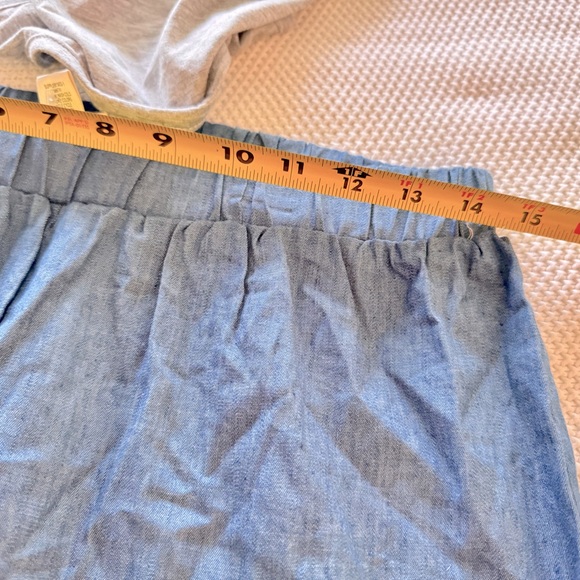 SELF ESTEEM 2 Piece Girls Grey Rainbow Unicorn Tank Top & Blue Denim Shorts Set - Picture 12 of 13